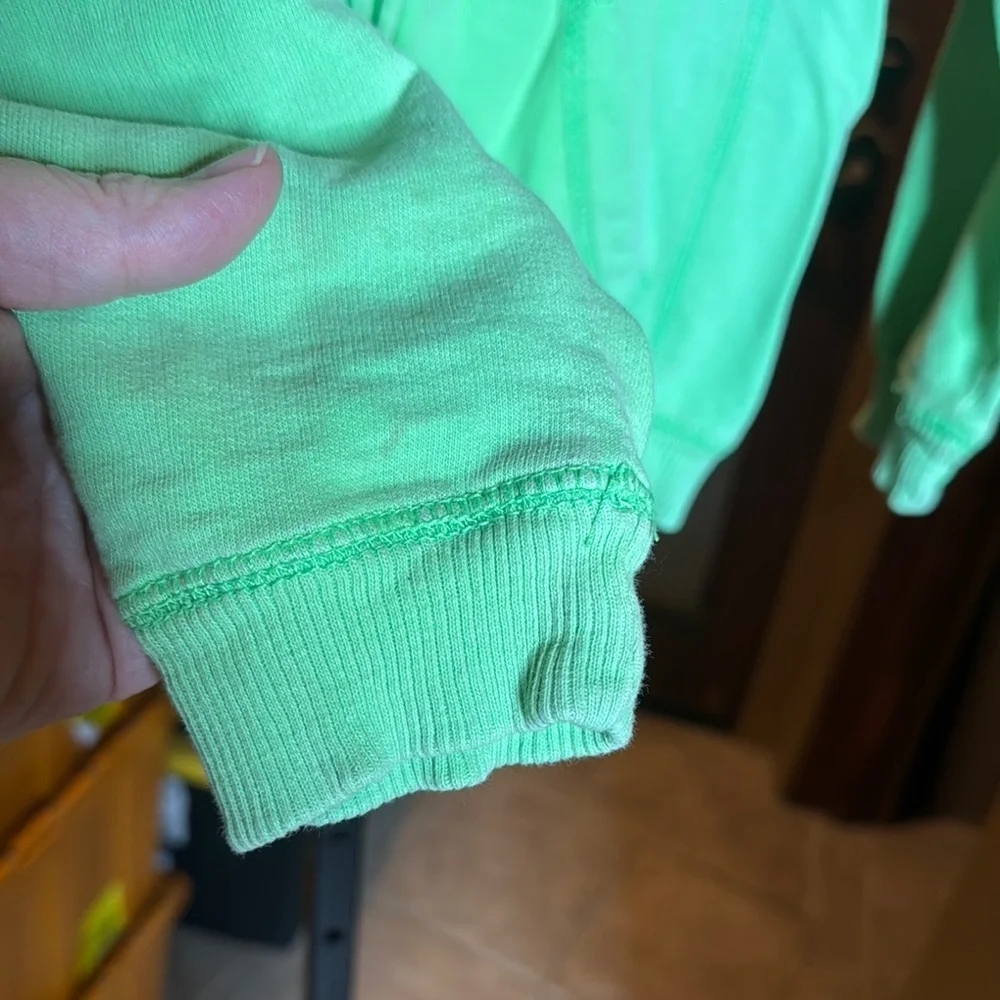 Ragwear Savannah Georgia Sunbleached Green  Orange Zip Up Hoodie Size Small